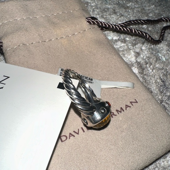 David Yurman Oval Renaissance Ring - Citrine w/Carnelian Accents - Picture 10 of 17